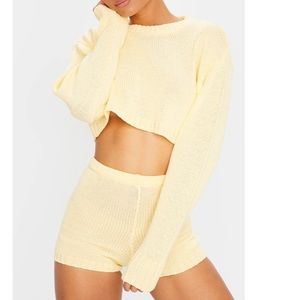 Pretty little things matching knit short set